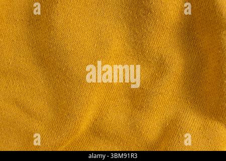 Macro Texture of Worn Cotton Polyester Fabric Vintage Background. Stock Photo