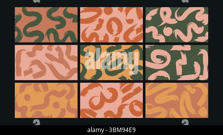 Astronaut and UFO background Set Stock Vector