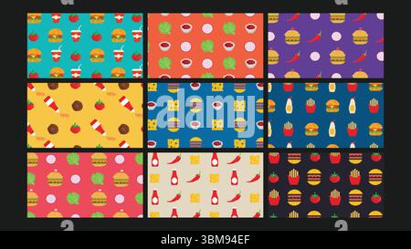 Hamburger fast food in pixel art style Stock Vector Image & Art - Alamy