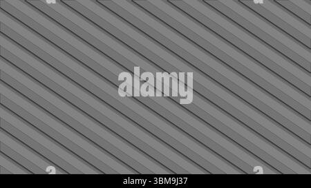 An abstract 3d stripes gray background. Diagonal layers texture with shadows. Stock Vector