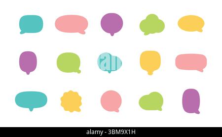 Retro empty comic speech bubbles set Vintage design, pop art style - stock vector. Stock Vector