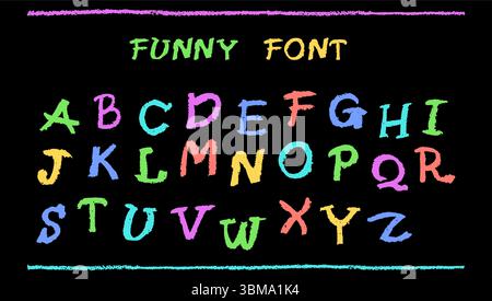 Pastel doodle alphabet vector word art set Stock Vector Image & Art - Alamy