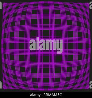 Purple plaid pattern. Abstract checkered texture. Geometric grid background. Vector woven fabric. Stock Vector