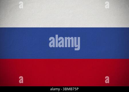 National flag is showing white, blue, red stripes with texture in flat design on clear background Stock Photo