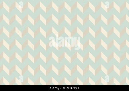 Blue and cream patterned wallpaper Stock Photo