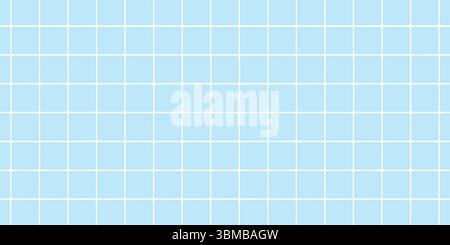 Bright blue tiled wall creating a vibrant backdrop for modern interior design Stock Vector