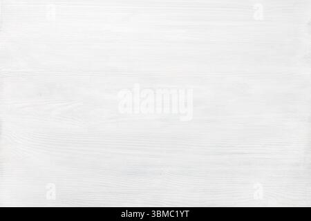 Wooden plank with natural pattern and texture.  White wood background.Wooden shabby texture of the old table. Stock Photo