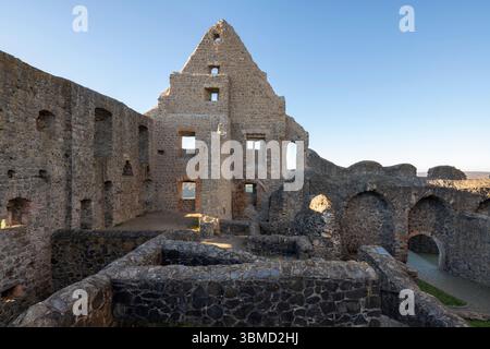 Krofdorf-Gleiberg bei Gießen, Burg Gleiberg, Ruine des Palas Stock Photo