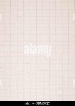 Texture of an old sheet of paper with a grid using as background Stock Photo