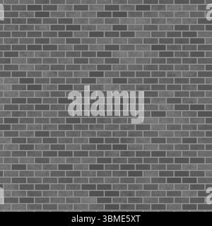 Seamless gray brick wall texture with a clean, horizontal pattern. Ideal for architectural backgrounds, mockups, or construction materials. The classi Stock Photo
