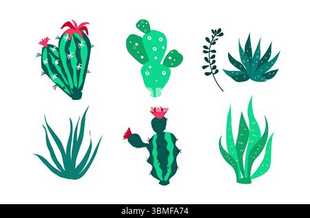 Viva Mexico. Independence Day set elements. Vector illustration Stock Vector