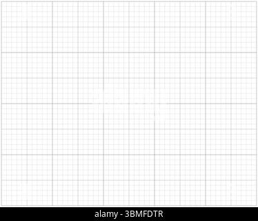 Notebook sheet printable blank or page. Squared grid paper. Black mathematics pattern. Typography layout to make notebooks production for school. Mesh Stock Vector
