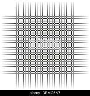 Fine grid pattern. Thin line structure. Precise geometric texture. Vector abstract background. Stock Vector