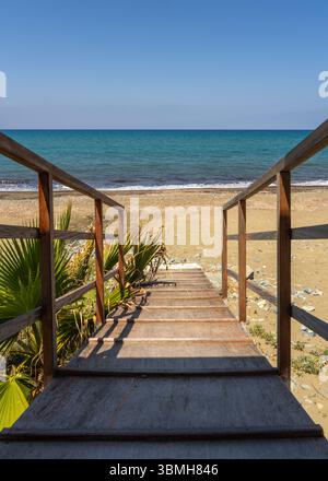 Idyllic Cyprus Seascape Turquoise Waters Rocky Shoreline Under Azure ...