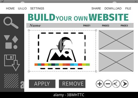 Composite image of build site interface Stock Photo