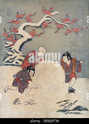 japan-the-snow-ball-ukiyo-e-