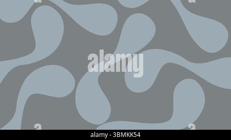 Cool blue abstract blob background Stock Vector