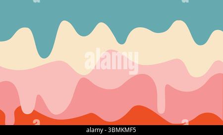 Color flow splash background Stock Vector