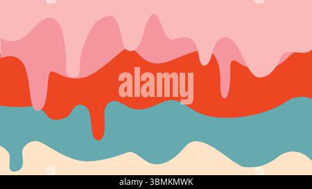 Dreamy drip flow background Stock Vector