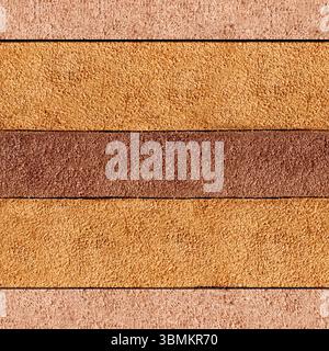 Seamless 4k photo texture material of various brown toned suede leather straps surface. Stock Photo