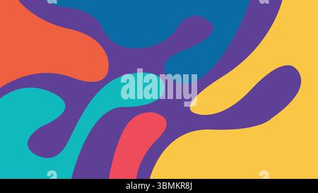 Abstract layered color background Stock Vector
