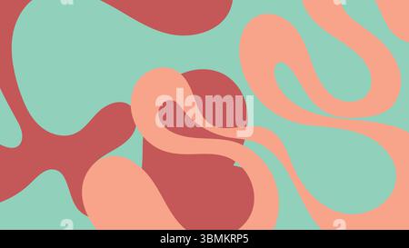 Retro red fluid background Stock Vector