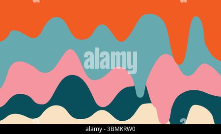 Tall fluid blend background Stock Vector