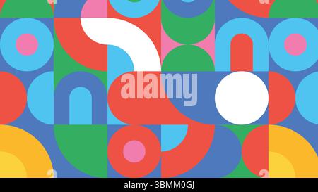 Fun abstract blocks background Stock Vector