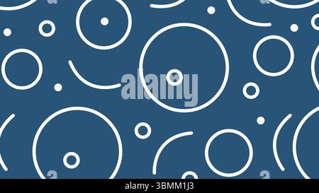 Circle line graphic blue background Stock Vector