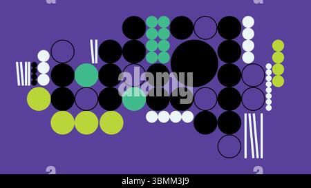 Bright circular composition background Stock Vector