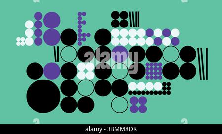 Vibrant bubble grid background Stock Vector