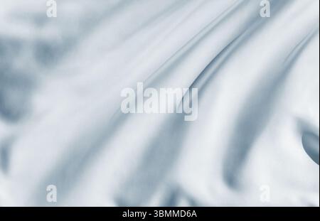 Smooth white flag fabric close-up for texture mockups, textile design previews, or realistic digital renderings Stock Photo