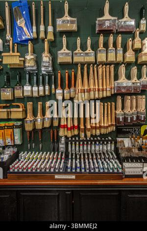 celebrating brushes—especially the exquisite, handcrafted varieties treasured by artists, illustrators, and traditional craftsmen Stock Photo