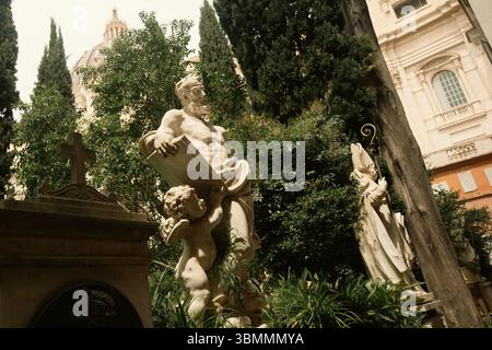 Rome, Italy, Teutonic Cemetery, sitting just outside Vatican City Stock Photo
