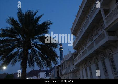Muttrah Mosque Colonial architecture, Muttrah Corniche, Muscat, Oman Stock Photo - Alamy