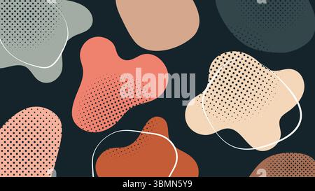 Modern abstract blob background Stock Vector