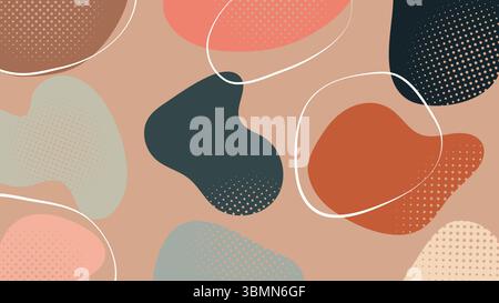 Earthy soft abstract background Stock Vector