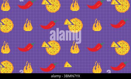 Soda fizzy drink icons yellow retro food  Stock Vector