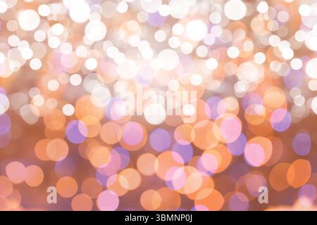 Overlapping blurred circular light orbs are creating flat bokeh pattern on transparent background Stock Photo