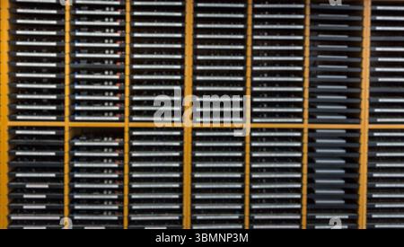 Close-up of servers at office Stock Photo
