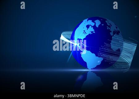 Global technology background Stock Photo