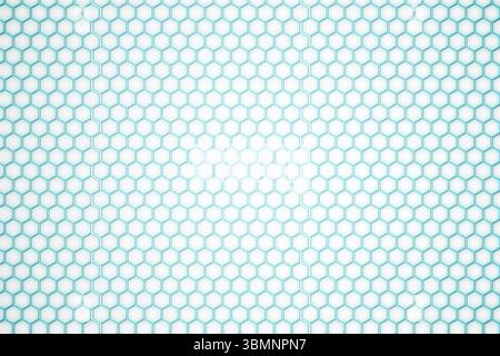 White background with hexagons Stock Photo