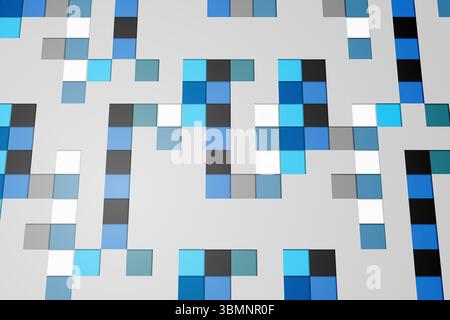 Technical background with squars Stock Photo