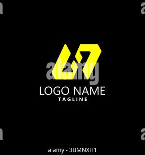 initial GP logo design vector Stock Vector