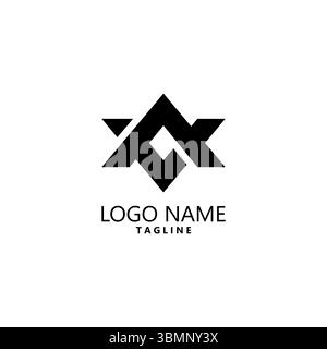 initial VA AV logo design vector Stock Vector