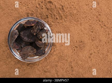 Cola Nut Powder for use as background image or as texture Stock Photo