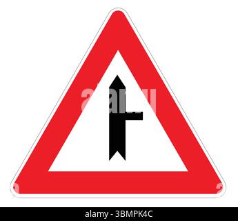 priority road right in illustrator Stock Vector