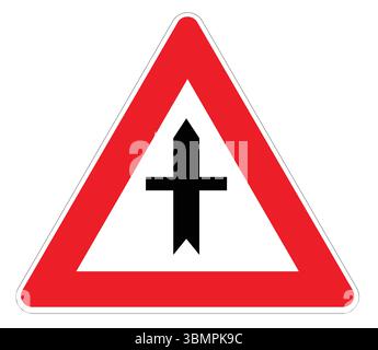 priority road in illustrator Stock Vector