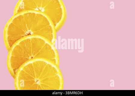 Dried apples and oranges on wooden background. top view Stock Photo