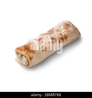 Ciabatta Rolls on a White Background. Copy space to place text, close up Stock Photo